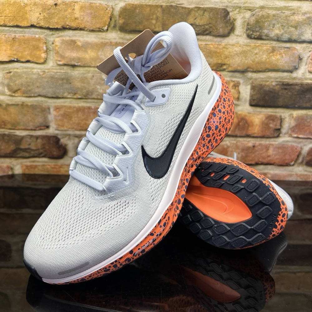 Nike Air Zoom Pegasus 41 Electric Pack Safari Mens 6.5 / Women 8 Grey Orange
